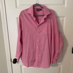 Pink & White Ralph Lauren Dress Shirt